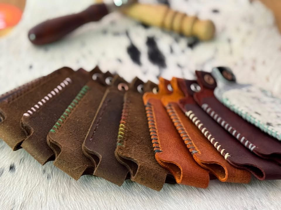 Leather Chapstick holder combo