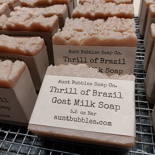 Thrill of Brazil goat milk soap